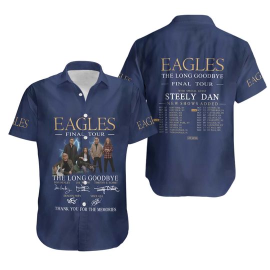 Discover Eagles Band 3D Hawaiian Shirt  Gift for Men Women