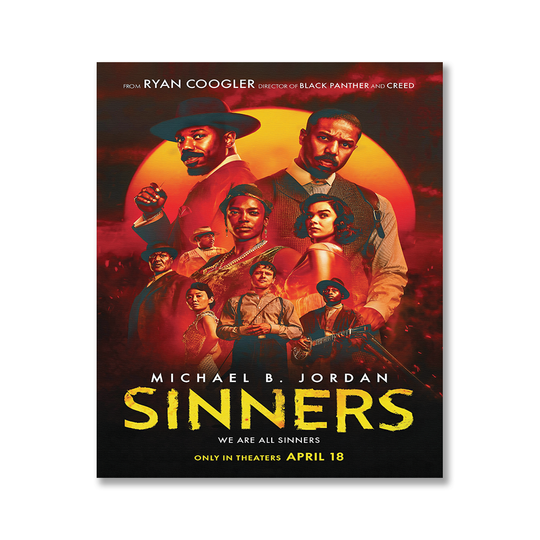 Discover Sinners 2025 Movie Poster Wall Art Michael B. Jordan.