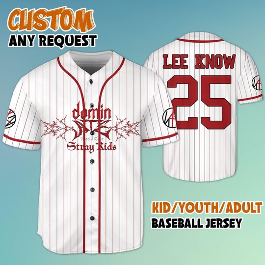 Discover Custom Straykids Baseball Jersey, StrayKids DominATE World Tour 2025 Jersey