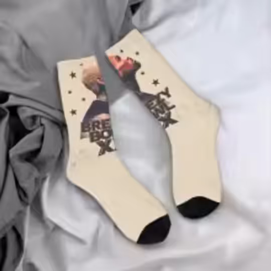 Discover Chris Brown Breezy Bowl XX Tour 2025 Merch Socks