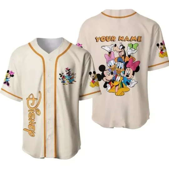 Discover Personalized Mickeyy And Friends Disneyyy Baseball Jersey, Disneyyy Jersey Shirt