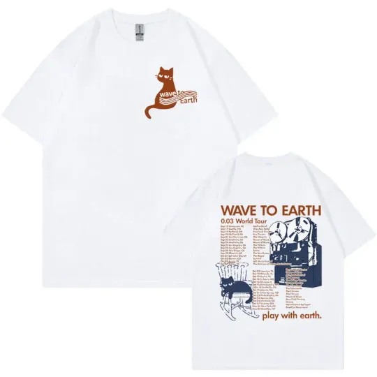 Discover Wave To Earth Cat 0.03 World Tour T Shirt