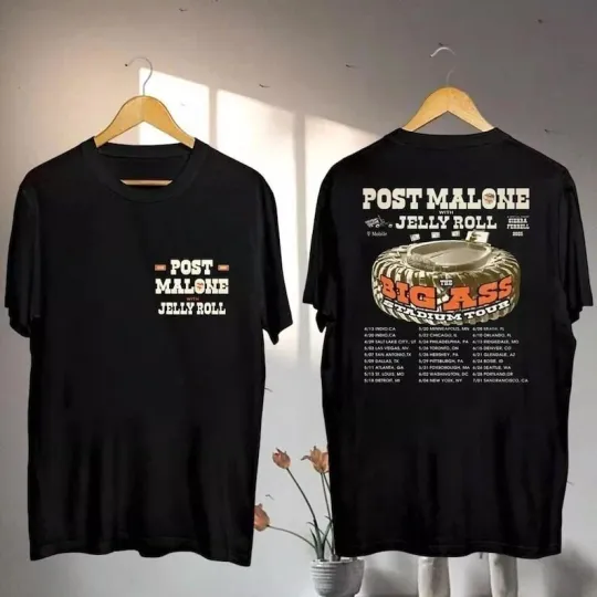 Discover Post Malone Big Ass Stadium Tour 2025 T-Shirt Limited Edition Concert Merch Gift
