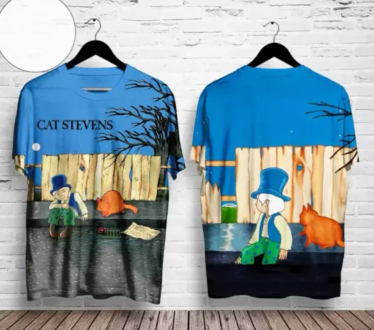 Discover Cat Stevens Teaser And The Firecat Album Cover Style 1 AOP 3D T-Shirt