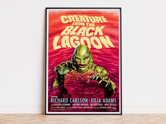 Discover Creature from the Black Lagoon - Movie Poster | Digital Download | High Quality Ready To Print