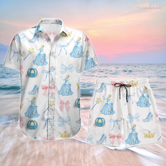 Discover Disneyyy Coquette Cinde Button Up Shirt, Cinde Shirt And Shorts,