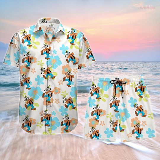 Discover goofyy Aloha Floral Button Shirt, goofyy Men Hawaiian Shirt and Short