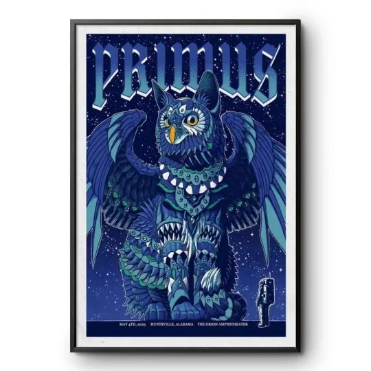 Discover Primus The Orion Amphitheater, Huntsville, AL May 4 2025 Tour Poster