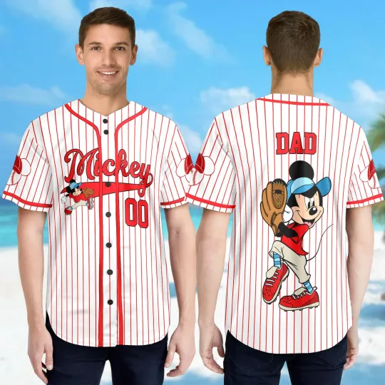 Discover Personalize Disneyyy Mickeyy mouse Baseball Jersey Team Cartoon Basketball Jersey