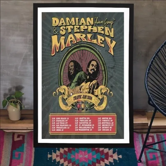 Discover Traffic Jam Marley Brothers Tour Poster - Music 2025 Poster