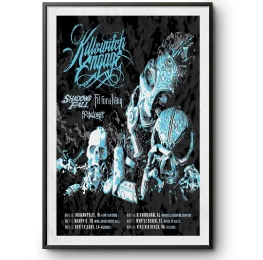 Discover Killswitch Engage May 2025 Tour Poster