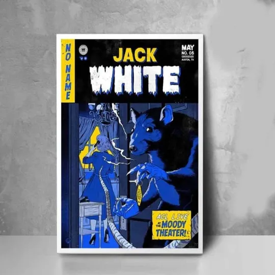 Discover JackWhite No Name World Tour 2025 Live Concert Poster