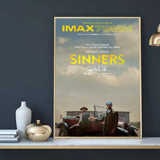 Discover Sinners Movie Poster, Gift for Film Lovers, 2025 Art Home decoration Poster