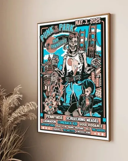 Discover Punk In The Park May 3 2025 San Francisco CA Tour Poster
