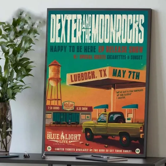 Discover Dexter and The Moonrocks May 07 2025 Lubbock TX Tour Poster