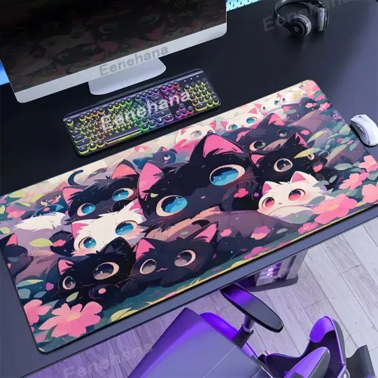 Discover Large Extended Gaming Mouse Pad Mat Stitched Edges Non-Slip Waterproof Mousepad