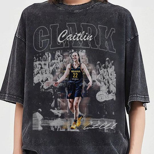 Discover Caitlin Clark Indiana Basketball Vintage Mineral Wash T-shirts