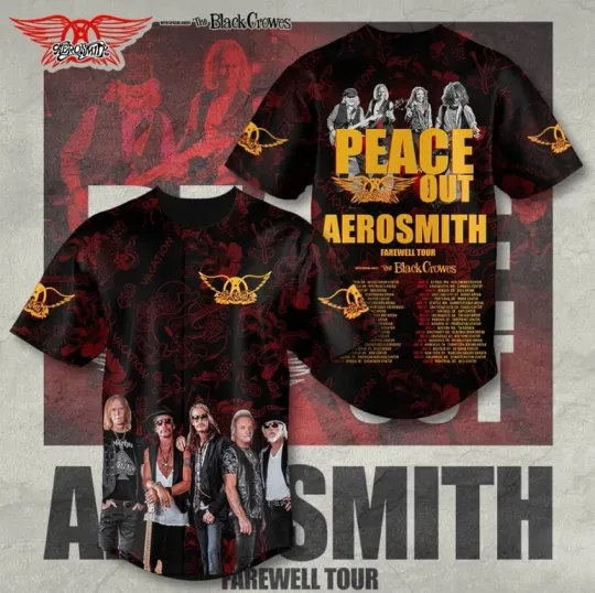 Discover Aerosmith 3D Baseball Jersey for Men – Baseball Fan Gift