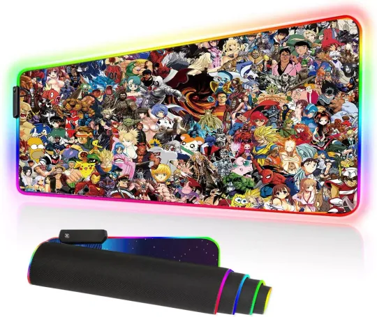 Discover RGB Mouse Pad, Large Extended Soft Led Mouse Mat