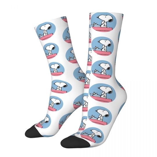 Discover Funny Peanuts Snoopy At The Typewriter Basketball Socks