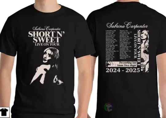 Discover Sabrina Carpenter Short N Sweet Live On Tour 2024-2025 Shirt