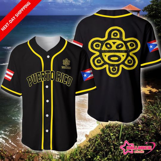 Discover Personalized Taino Sun Baseball Jersey