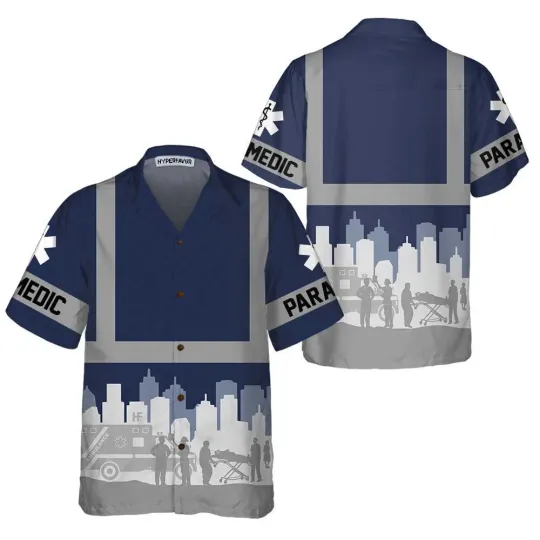 Discover Paramedic EMS Worker Hawaiian Shirt Funny Parademic Shirt For Men Paramedic Gift