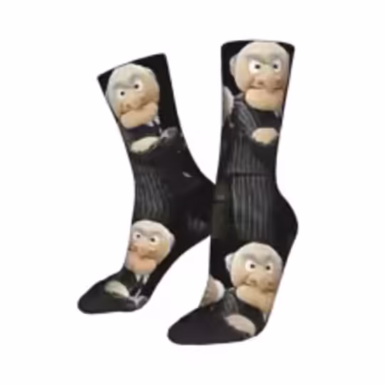 Discover New Men's Socks Hip Hop Statler And Waldorf The Show Sock