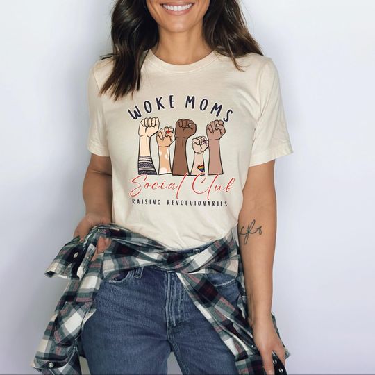Discover Woke Moms Soociial Clubb Tee Shirt Anti Trump Shirt FDT