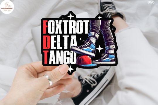 Discover Foxtrot Delta Tango Sticker, Human Rights Feminist Sticker