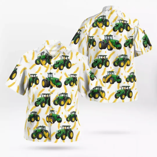 Discover Gift For Farmer Shirt Tractor Hawaiian Shirt For Men