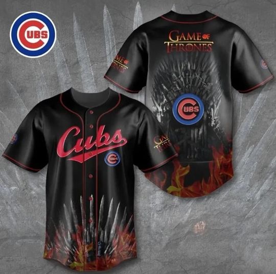 Discover Chicago x GameofThrones Baseball Jersey 3D Gift For Fans