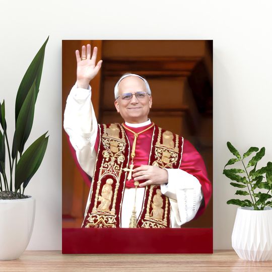 Discover Pope Leo XIV Poster, Robert Francis Prevost Poster, New Pope Poster, Catholic Gift