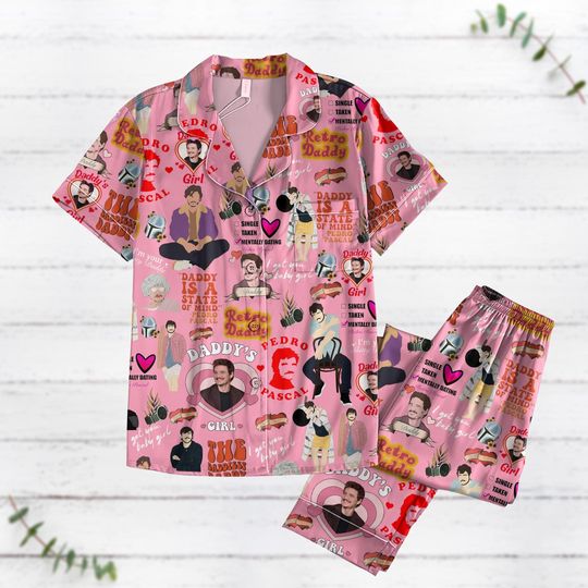 Discover Pedro Pascal Short Sleeve Pajamas, Starr Warss Pajamas Set