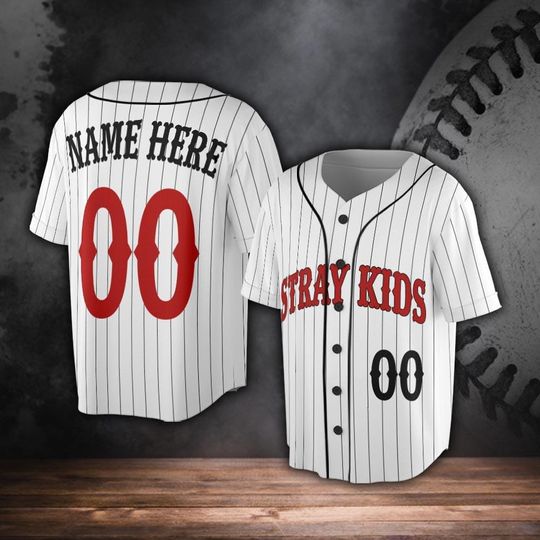 Discover Straykids Custom Name Baseball Jersey, SKZ Kpop Baseball Shirt, Straykids Jersey Tour Gift