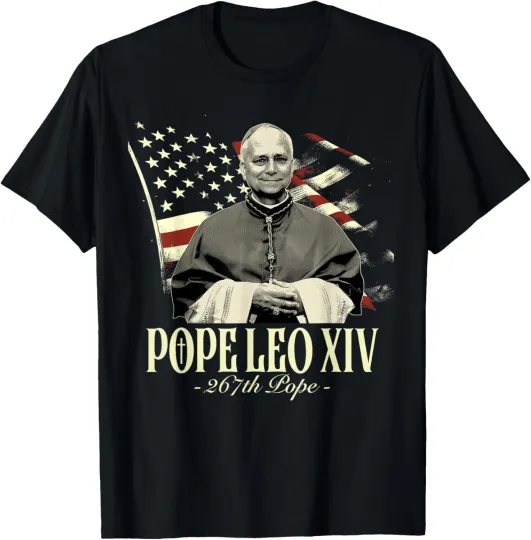 Discover Cardinal Robert Prevost Shirt Pope Leo XIV Tee Unisex T-Shirt