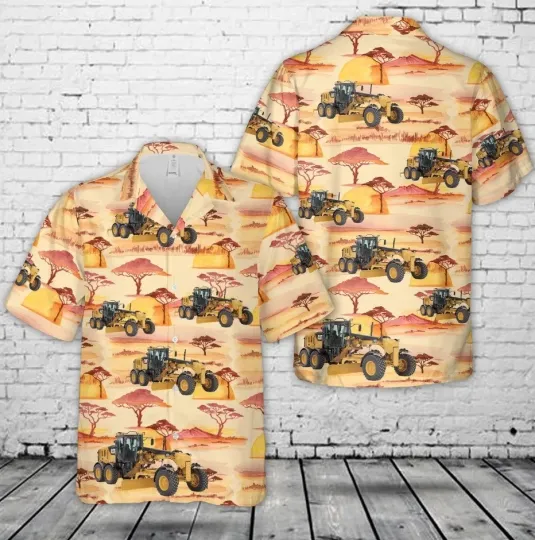 Discover Grader heavy equipment Hawaiian Shirt