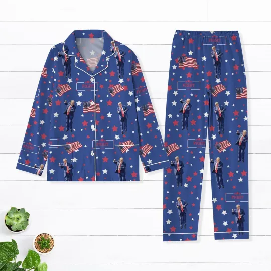 Discover Trump Dancing Pajamas Set, Humorous Trump Maga Pajama Pants