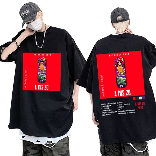 Discover Rapper Singer Natanael Cano Madonna Double Sided Print t shirt