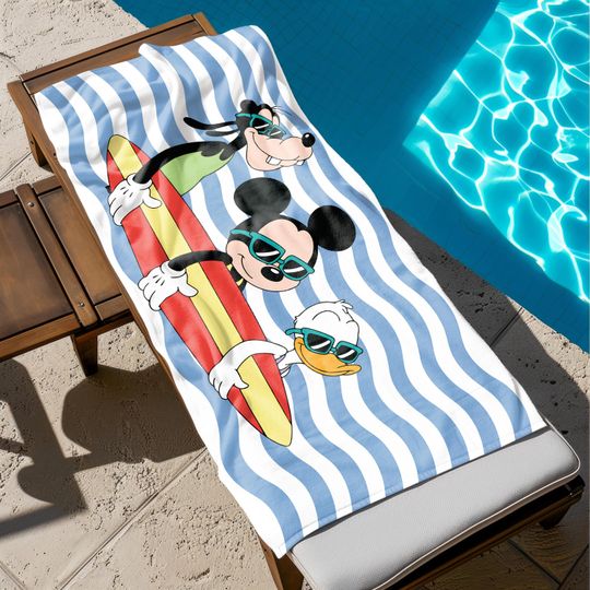 Discover Disneyyy Towel, Donald Duckk Towel, Mickeyy Towel, goofyy Towel, Gift for Kids