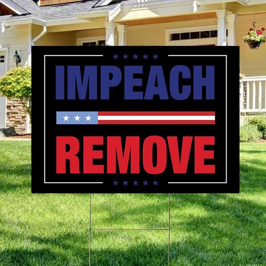 Discover Impeach Remove Anti Trump Yard Sign, Anti Fascism Protest Sign, Political Statement, FDT, Hands Off sign, Pro Democracy, Felon 47