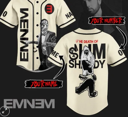 Discover Eminem The Death Of Slim Shady 2024 baseball jersey