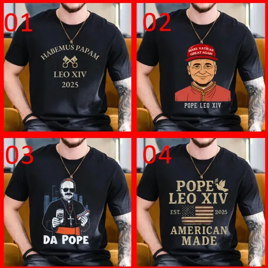 Discover NEW 2025 Pope Leo XIV Robert Francis Prevost, American Pope of Vatican Patriotic