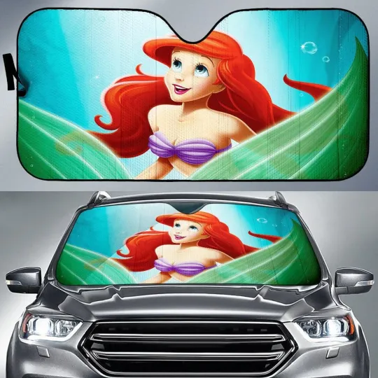 Discover The Littlee Mermaidd Car Sun Shade, Disneyyy Princess Car Shade