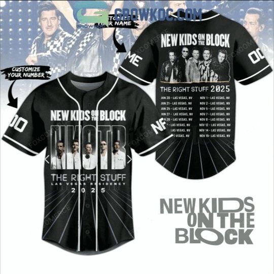 Discover NK on The Block The Right Stuff 2025 Personalized Baseball Jersey