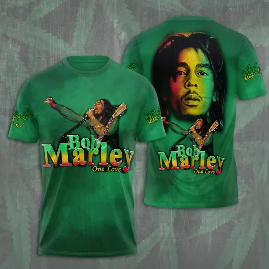 Discover Bob Marley 3D Unisex T-shirt, gift for fan