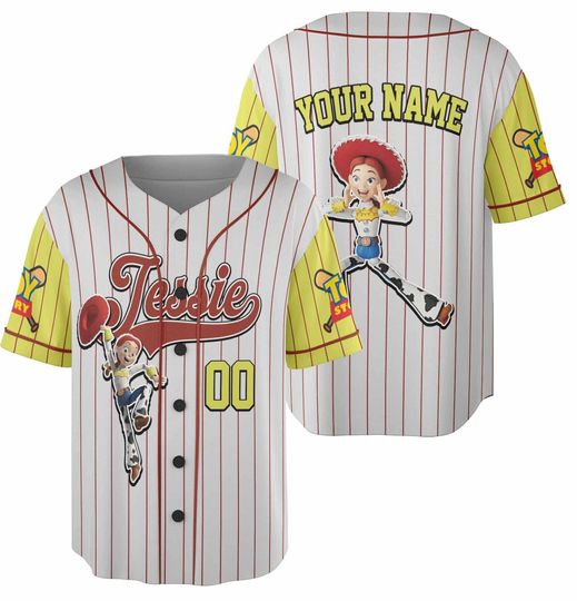 Discover Custom toy stories Jessie Baseball Jersey