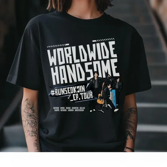 Discover Jin Concert T-Shirt 2025, Worldwide Handsome Tour