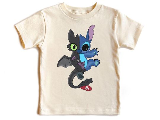 Discover How To Train Your Dragon Toothless Stitchh T-Shirt, Toothless And Light Fury Tee