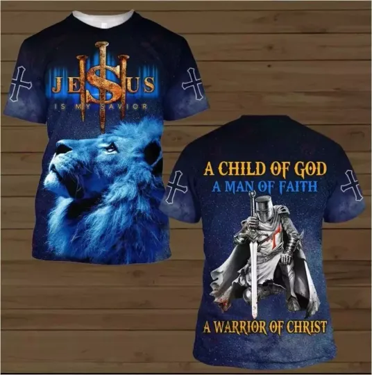 Discover A Warrior Of Christ Knight Christian T-Shirt